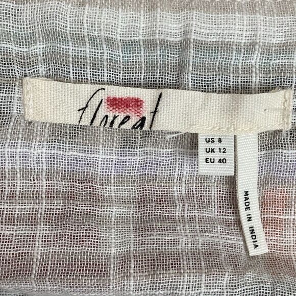 Anthropologie Floreat Tank Top Womens 8 Boho Floral Embroidered Sleeveless NWT - Picture 3 of 16